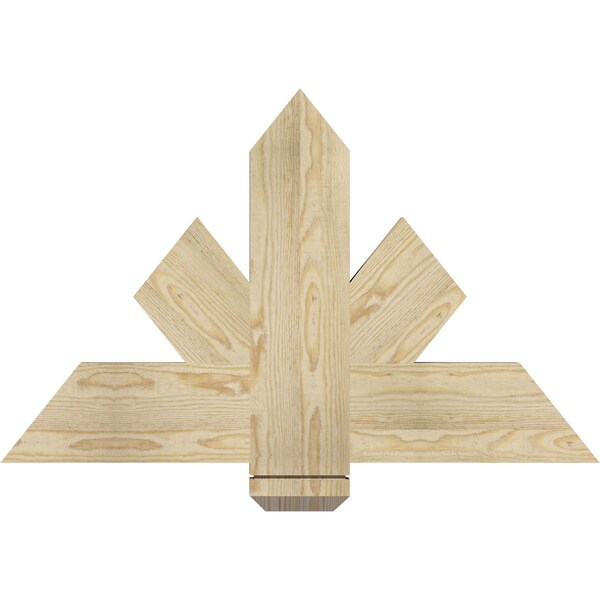 Ekena Millwork Kennewick Rough Sawn Timber Gable Bracket, Douglas Fir, 36"W x 23"H x 2"D x 6"F, 15/12 Pitch GBW036X23X0206KEN00RDF - main